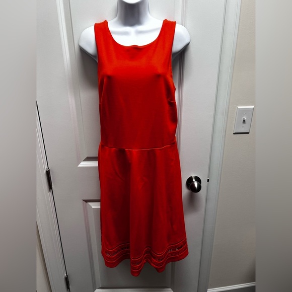 Banana Republic Vibrant Orange Sleeveless Dress size 10 NWT - Picture 7 of 8